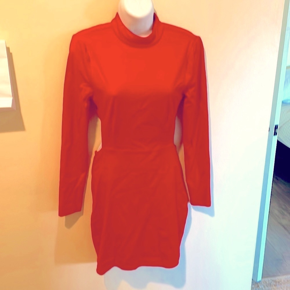 Revolve -By the way red dress long sleeve mini